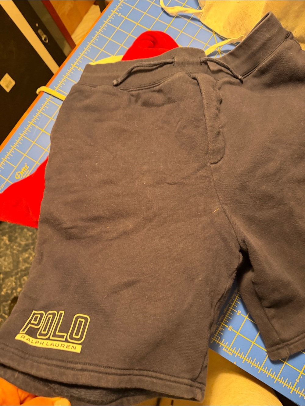 Ralph Lauren Polo Kids Navy Blue Logo Drawstring Shorts